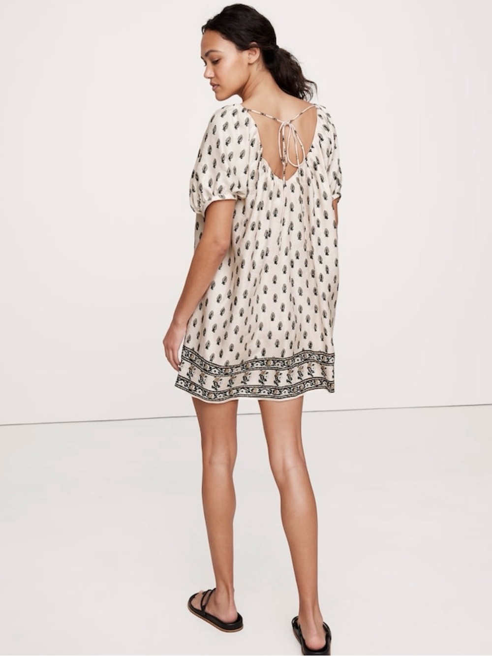 NWT Banana Republic Linen Blend Paisley Mini Dress XS